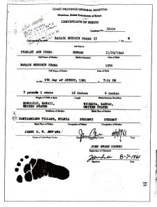 Obama's Kenyan Birth Certificate