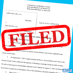 Kim Davis Affidavit